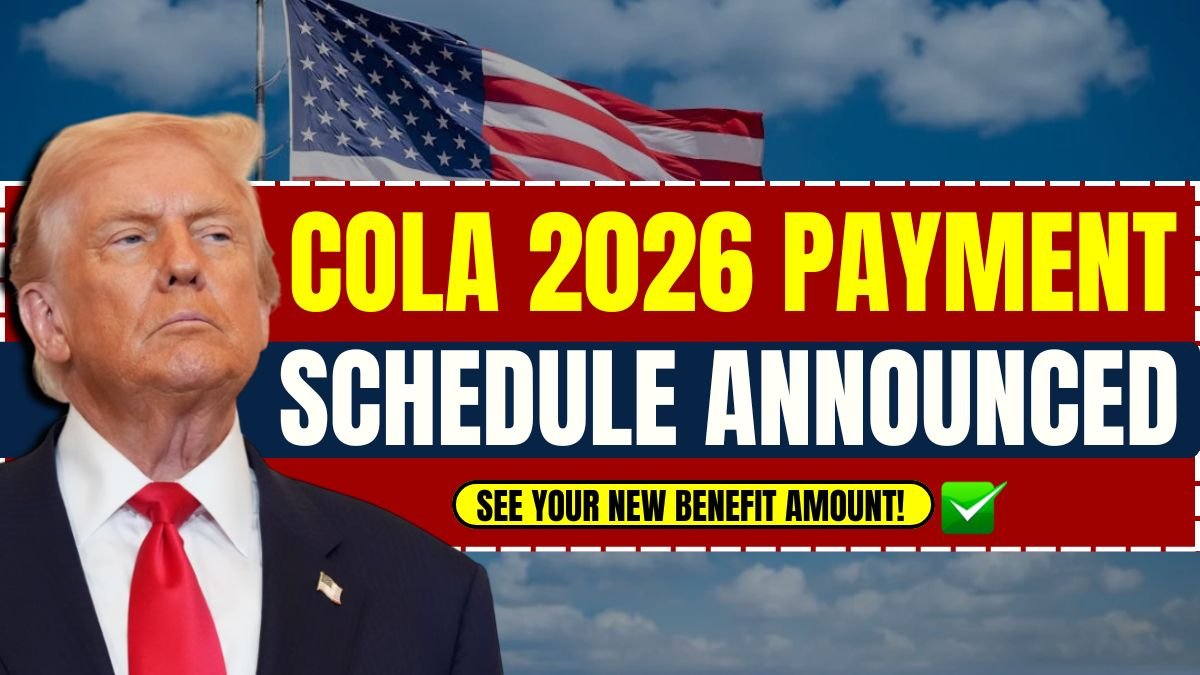 COLA 2026 Payment Schedule Announced – See Your New Benefit Amount!