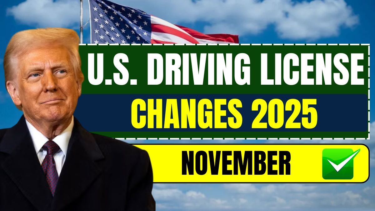 U.S. Driving License Changes 2025: New Rules Come Into Effect Starting November